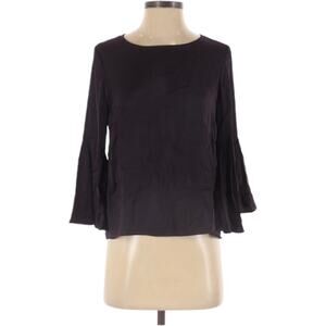 Vince Camuto Long Sleeve Keyhole Back Bell Sleeve Blouse Women’s Size XS Purple